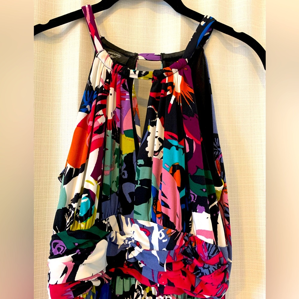 EUC Knee-Length Mixed Pattern Suzi Chin Dress, size 4